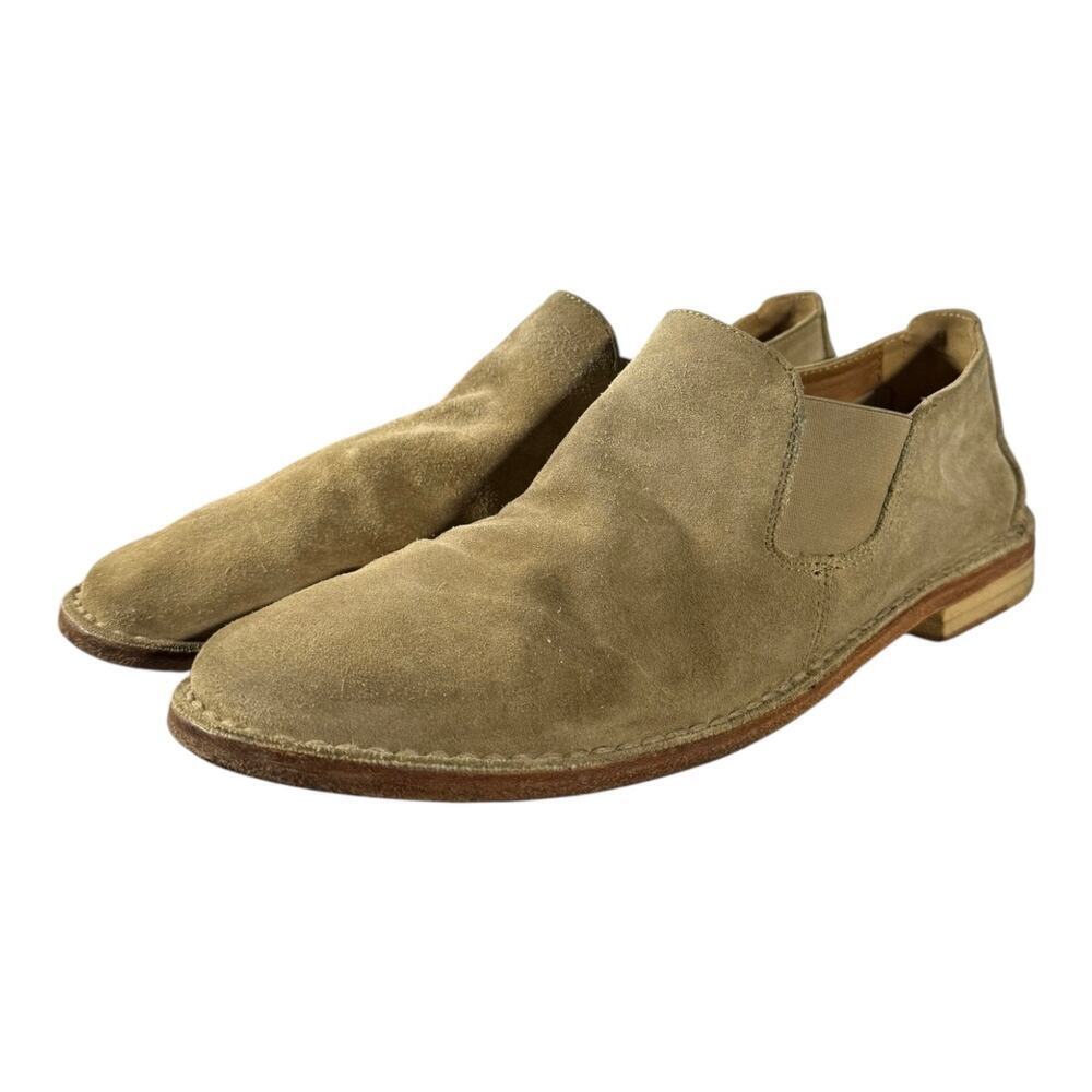 Vince Women’s Mia Flat Suede Slip-On Taupe Loafers Size 10 M Shoes